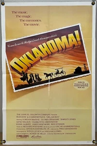 OKLAHOMA FF ORIGINAL ONE SHEET MOVIE POSTER SHIRLEY JONES 70MM RR82 (1955) - Picture 1 of 1