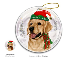 Ornamento Ayudante de Santa - Golden Retriever 4125 - Imagen 1 de 1