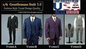 VORTOYS 1/6 V1022 Gentleman Suit Set For 12'' Hot Toys WORLDBOX Male Figure USA - Picture 1 of 21