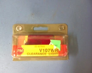 Peterson Mfg. Red Plastic Side Marker  Light V107WR - Vintage - Picture 1 of 5
