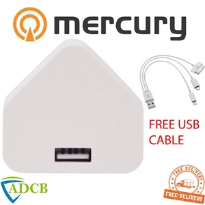 Cargador principal USB compacto 1.0A con cable de carga GRATUITO - Imagen 1 de 6