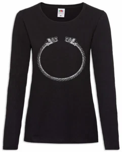 Viking Bracelet Damen Langarm T-Shirt Walhalla Odin Wikinger Vikings Armreif - Picture 1 of 1