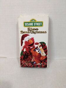 USED Sesame Street Elmo Saves Christmas VHS