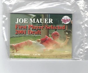 2001 ELIZABETHTON TWINS UPDATE SET W/ JOE MAUER COMPLETE NEW 10 CARDS - Picture 1 of 2