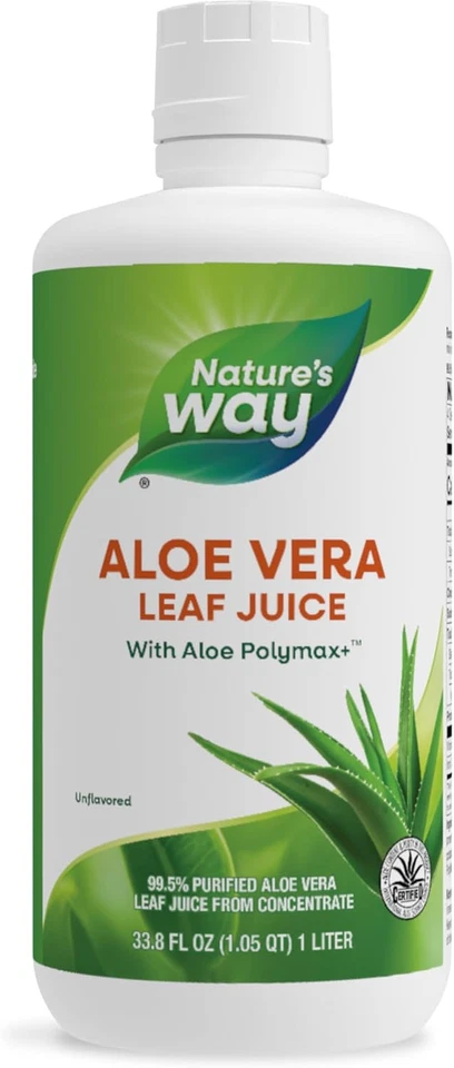Aloe Vera Leaf Juice with Aloe Polymax+, 99.5% Purified Aloe Vera Leaf Juice fro - Изображение 1 из 4