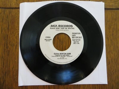 Оливия Ньютон-Джон — «Глубже ночи» — 1979 MCA-41009, 7 дюймов, сингл, очень хорошее состояние + промо! - Изображение 1 из 2