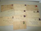 Lot Of 10 Vintage 1940's Handwritten Letters From US Army Men Or Friends