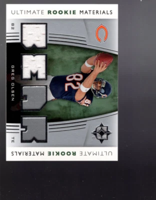 B4217- 2007 Ultimate Collection Rookie Materials Silver #URMGO Greg Olsen Jersey - Image 1 of 2