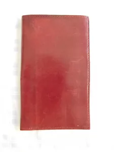 Vintage LeBaron Buffalo Calf Checkbook Cover Made In USA - Picture 1 of 1