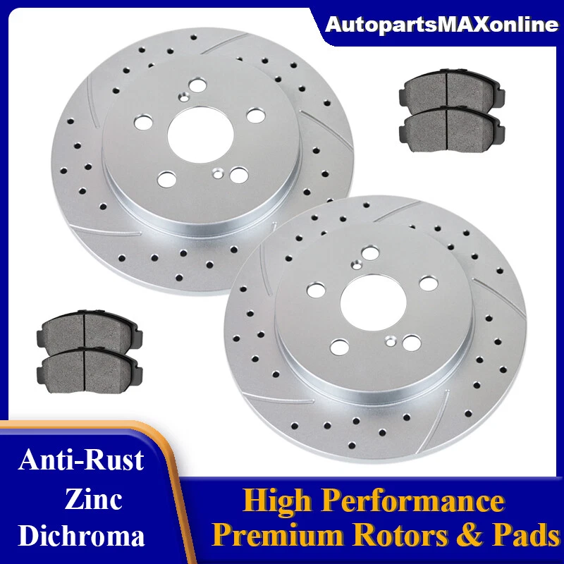 Kit de pastillas de freno de rotores de freno traseros para rotor Corolla Matrix PONTIAC Vibe SCION XD Foto 1 de 4