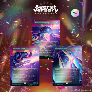 🤖 Secret Lair - Mycosynthwave - FOIL - Mycosynth Golem Lattice Wellspring - MTG - Picture 1 of 9
