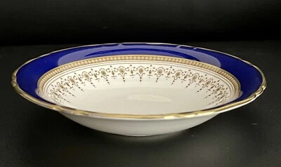 Royal Worcester “Regency” Blue Fruits/Dessert Bowl, England, As New - image 1 of 4