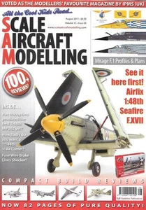 Scale Aircraft Modelling Aug 2011 Dassault Mirage F.1 Airfix Seafire KB-29 - Imagen 1 de 1