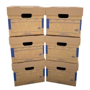Cajas de movimiento y almacenamiento de oficinas UBMOVE (paquete de 6) cajas de movimiento de archivos milagrosos - Imagen 1 de 10
