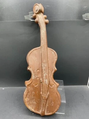 Royal Metal Cast Wall Decor Violin 18" Brown String Bass Viola Cello Vintage - Image 1 of 4