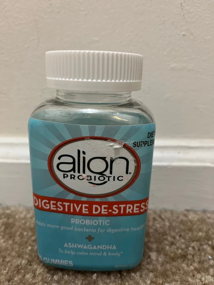 Align Probiótico Digestivo DE Estrés Ashwagandha 50 Gomitas - CADUCIDAD 1/26 Foto 1 de 1