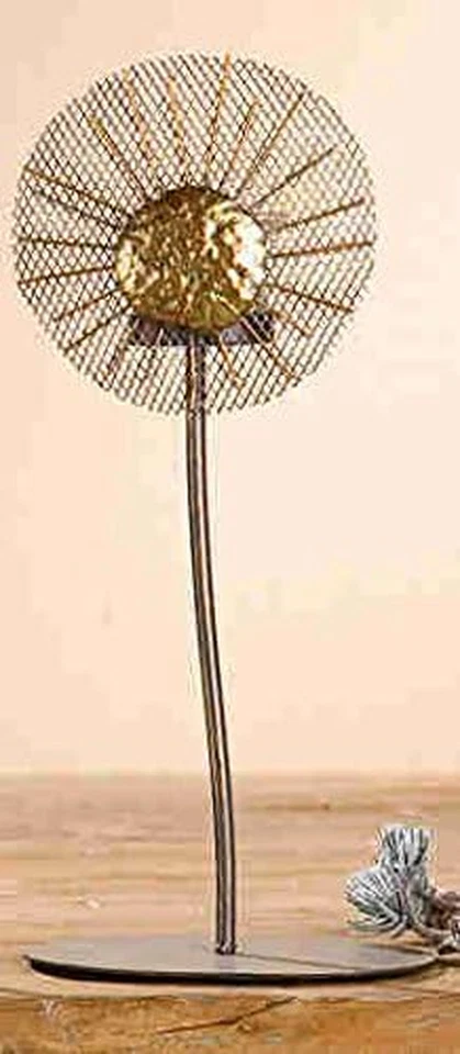 2er Set  69394 Metall Teelichthalter Blume, Silber-Gold, 31 x 14 x 11 cm, mit So - Bild 1 von 1