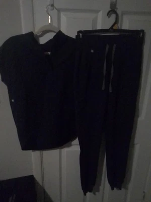 conjunto de calças jogger figos xxs Rafael top azul marinho - Imagem 1 de 4