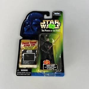 Star Wars Darth Vader Casco Extraíble POTF Freeze Frame 3.75" Figura 1998 #C - Imagen 1 de 2