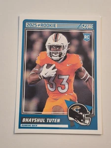2025 Score Bhayshul Tuten RC Base #80 Jacksonville Jaguars Rookie - Picture 1 of 2