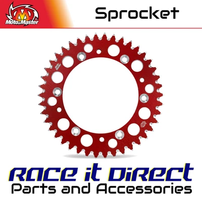 Sprocket for KTM 450 SMR 2007-2009 Rear Alu Red 40T MotoMaster - Image 1 of 4