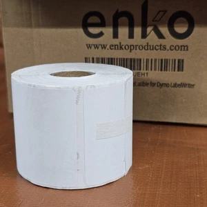 Enko 30256 11 Rolls, 3300 Labels White Large Shipping Labels 2-5/16"x4" For Dymo - Picture 1 of 4