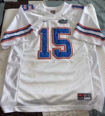 Tim Tebow Florida Gators Mesh White Jersey #15, Youth Size L (16-18) - Image 1 of 4