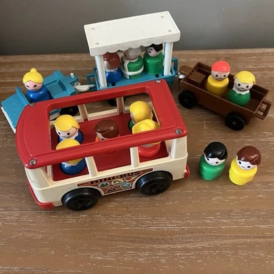 Lote Vintage Fisher-Price Little People - Imagem 1 de 4