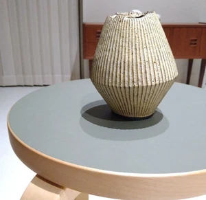 Akio Nukaga Kasama Ware Blumenvase Plissee Serie Keramik Pottery JAPAN - Bild 1 von 7