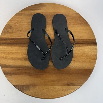 Nuevas sandalias chanclas de playa negras Havaianas You Spike para mujer talla 9/10 M Foto 1 de 4
