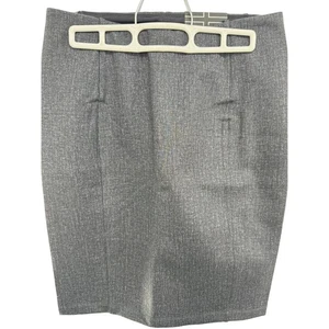 Falda lápiz de tweed con abertura trasera delantera plana Liverpool para mujer talla 2/26 gris - Imagen 1 de 3