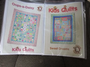 ""2 - KIDS QUILTS PATTERNS"" - SWEET DREAMS & OOPS-A-DAISY - Picture 1 of 3
