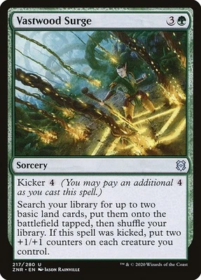 (3x FOIL) VASTWOOD SURGE - Zendikar Rising – MTG Magic the Gathering Card - Image 1 of 4