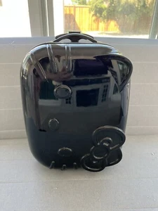 Hello Kitty Signature Hard Shell ABS Trolley Carry On Luggage/Suitcase Black - Picture 1 of 9