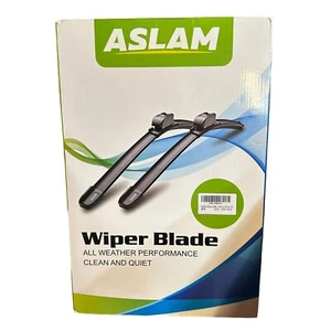 Aslam Windshield Wiper Blades All Weather Performance All-Season 2 Pack Refills - Imagen 1 de 5