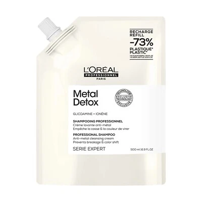 L'ORÉAL L’Oréal Professional Serie Expert Metal Detox Shampoo 500ml Refill Brand New UK