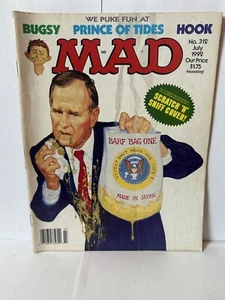 MAD Magazine #312 July 1992 George Bush VG "Scratch 'N' Sniff Cover!" - Picture 1 of 1