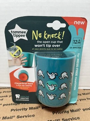 Tommee Tippee чашка 6 унций без стука синий открытый чашка, которая не опрокинется новый - Изображение 1 из 4