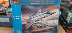 Mig-31 Foxhound Scale 1/72 Soviet Heavy Fighter Interceptor "ICM" New !!! - Foto 1 di 8