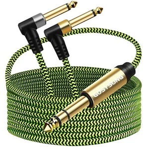 1/4 Inch Splitter 20ft 1/4 Trs Stereo To Dual 1/4 Ts Insert Cable 1/4 Stereo To - Picture 1 of 6