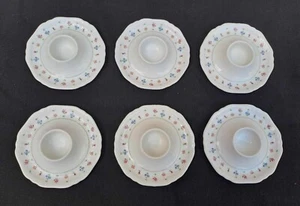 6x Eierbecher  Porzellan -  Eschenbach -  La Reine bunte Streublümchen - Bild 1 von 5