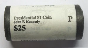 2015-P John F Kennedy JFK Presidential $1 Dollar US Mint $25 Coin Roll - J700 - Picture 1 of 3