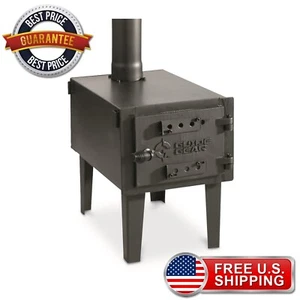 GUIDE GEAR Outdoor Wood Stove Adjustable Air Vent Camp Warmer Coffee Sauce Pans - Picture 1 of 12