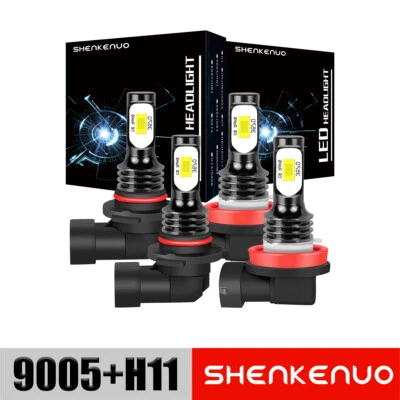 Kit de lâmpadas de faróis de LED para Chevy Silverado 1500 2500HD 2007-2015 6000k - Imagem 1 de 4