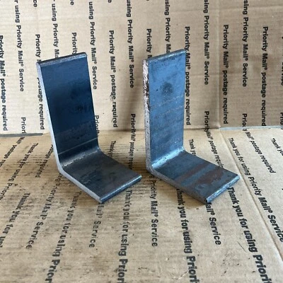 4 X 6 Acero Ángulo Hierro 3/8" TH Soportes de Soporte Estante de Soldadura 2 1/2" Largo 2 PIEZAS Foto 1 de 4