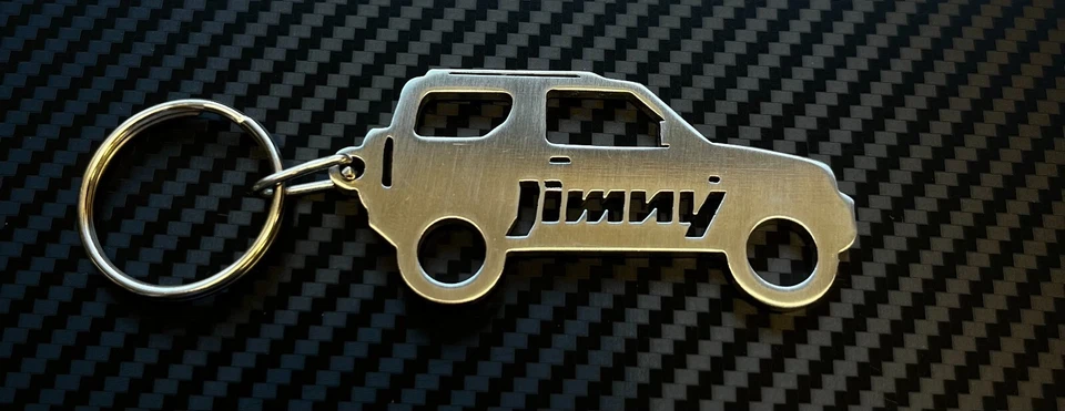 KEYRINGS SUZUKI JIMNY OFF ROAD 4WD CONVERTABLE RHINO JLX KEYRING STAINLESS STEEL GIFT