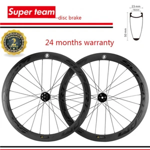 Cyclocross Disc Brake Carbon Wheels 50mm Road Bike Disc Brake Carbon Wheelset - Picture 1 of 11