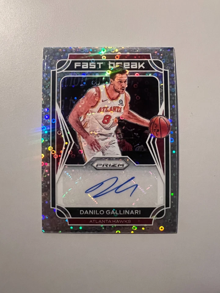 2021-22 Panini Prizm DANILO GALLINARI Auto Fast Break Prizm Atlanta Hawks - Image 1 of 2