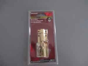Barrel Bolt 3" The Hillman Group 851017 3" Solid Brass Bright Brass Finish 1 PK - Picture 1 of 2