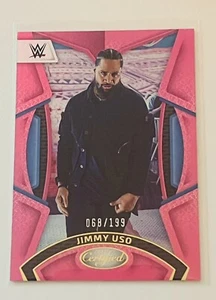 2023 Chronicles WWE Certified Jimmy Uso #208 Pink Parallel /199 - Picture 1 of 2